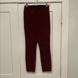 Rag & Bone wine Oxblood Maroon Simone Ankle Cropped Pants size 4